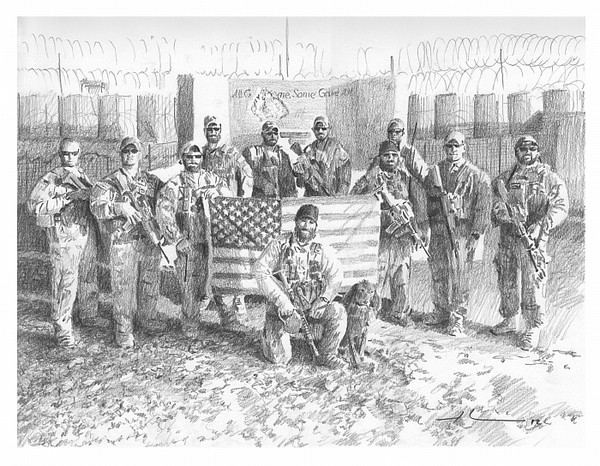 military team drawing mike theuer