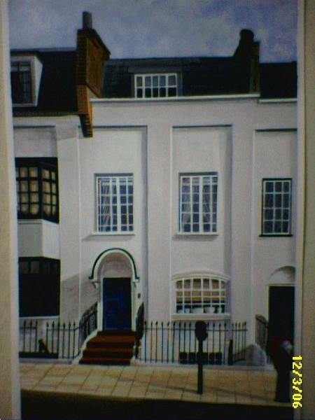 House with Blue Door