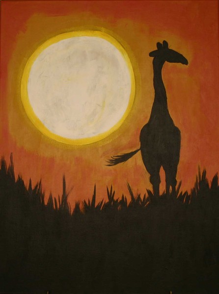 Giraffe at Sunset