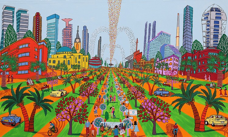 How I build the naive painting of cities and urban landscape Artist statement by raphael perez 