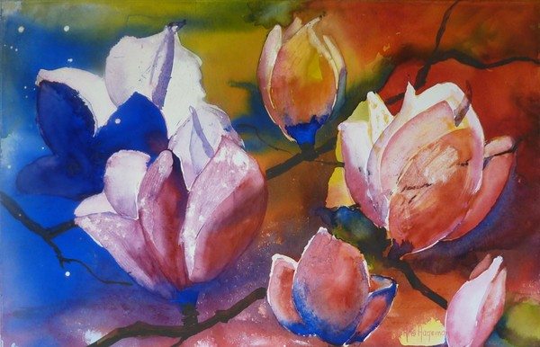 red magnolias