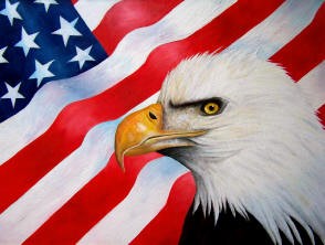 Eagle and Flag