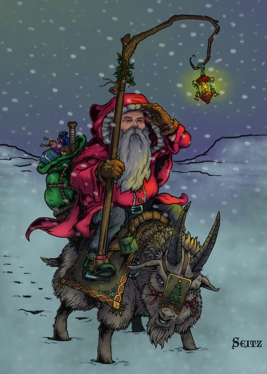 Yule Father . Red Coat