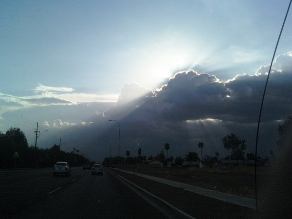 GOD's fingers reaching out