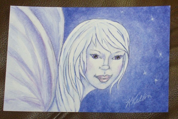 Lily, Purple Fairy Painting