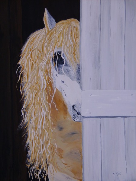 Barn door peeking