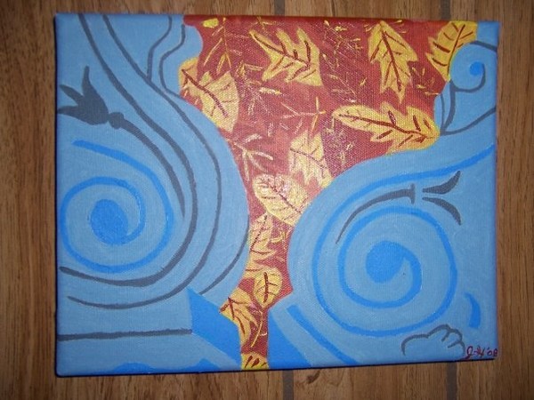 yard decorations acrylic on canvas