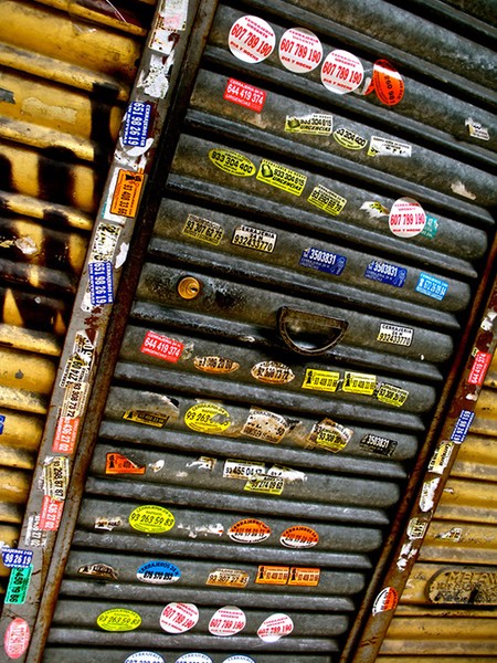 Stickered Door