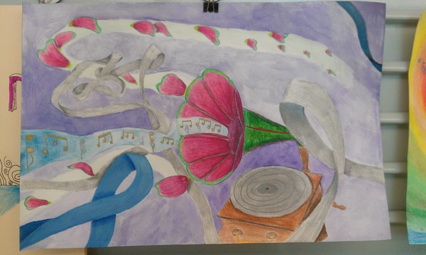 Floral gramaphone