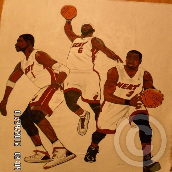 MIAMI HEAT 2013 3 KINGS FIRST VERSION by DON HALL