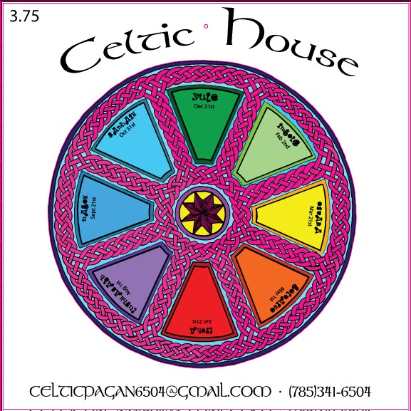 Celtic House Calendar Sticker