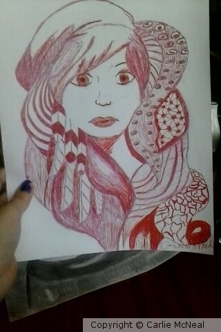 red woman