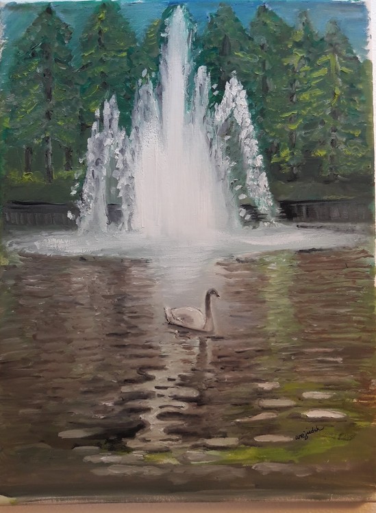 Swan on Lake