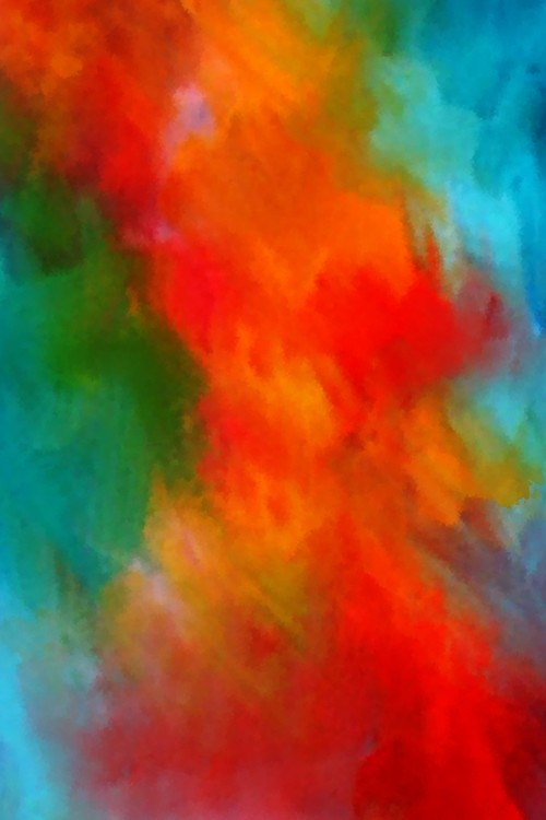 Fabulous Interaction of Colors 3 - Abstract Painting by William Martin |  
