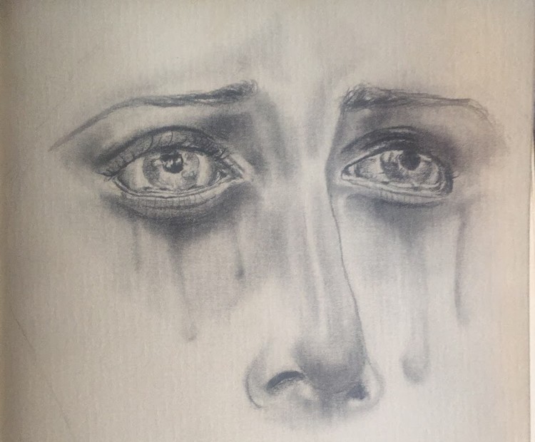 Crying Madonna sketch