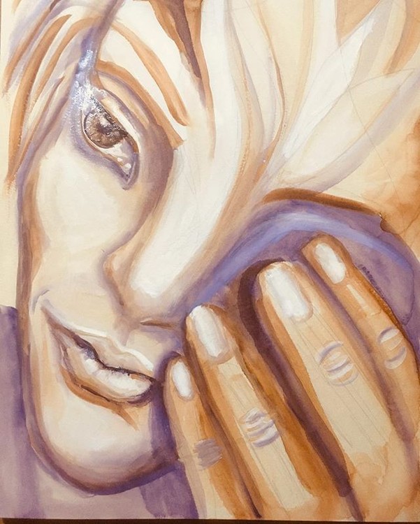 art watercolor original  painting image bigeye bigeyeart photography iphonexs