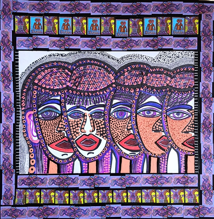 mixed media artwork israel mirit ben nun modern painter
