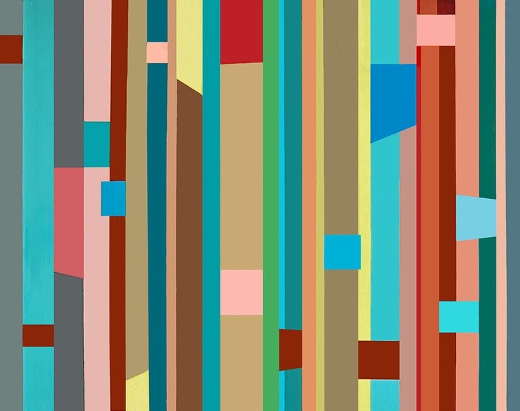 Vanessa Ryan - Prism Series - The Promise of Spring - Acrylic on Canvas - 22x28x1