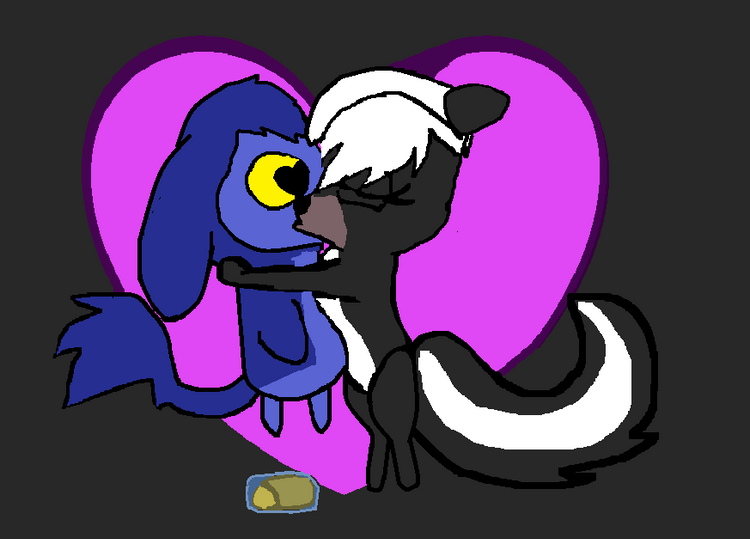 derpy x skunkley steal a kiss