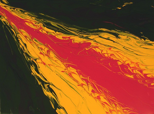 Red Yellow FingerPainting