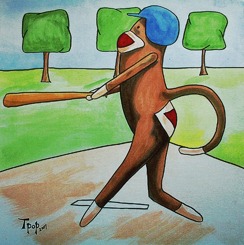Baseball Sock Monkey