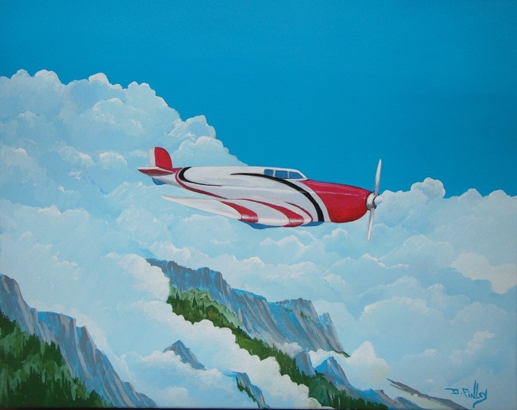 flying over the Rockies