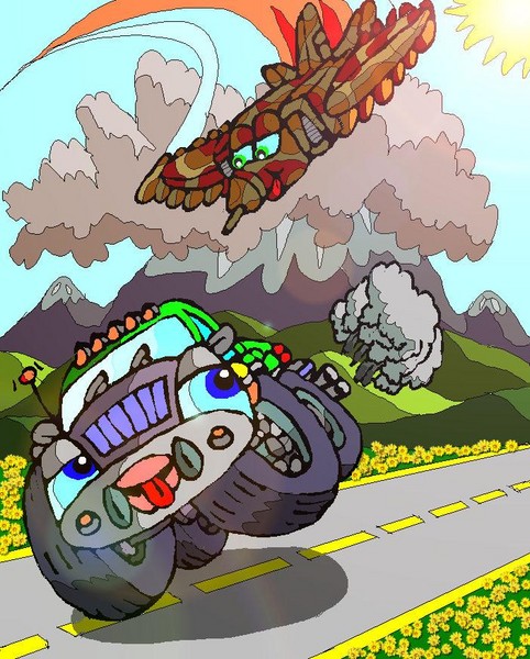 Freddy Freedom Fighter Buzzes Tomas Truck