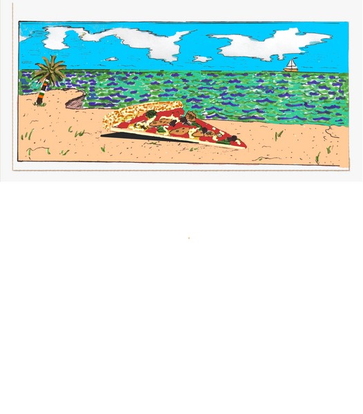 pizza  beach