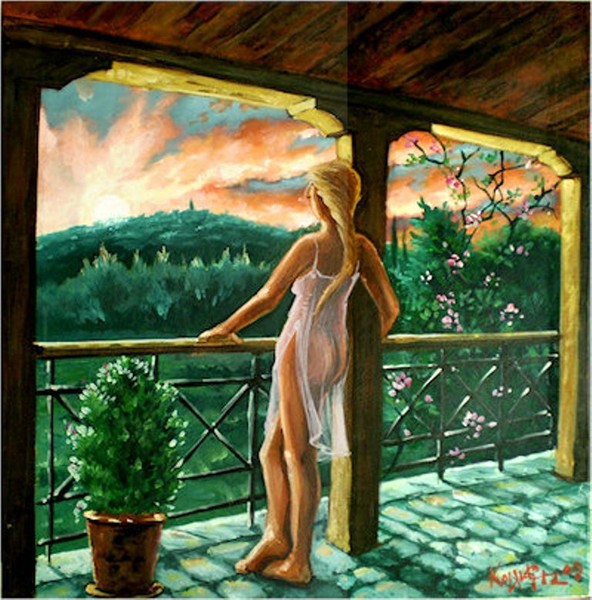 sunset in the balconi
