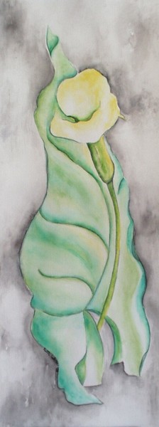 Yellow Calla Lily Watercolor