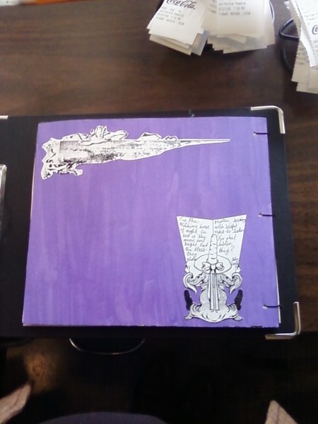 Spooky sketchbook back