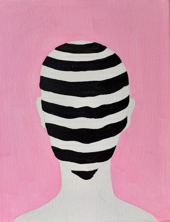 (sold) Face, 24*19*1,5cm, 2021