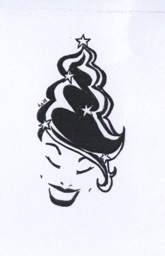 christmas coiffure