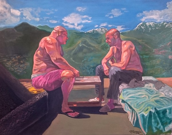 Party in the mountains