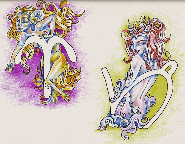 aries- capricorn