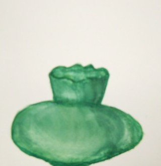Green vase