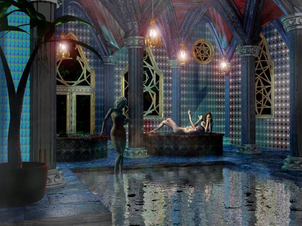 girls in the hammam