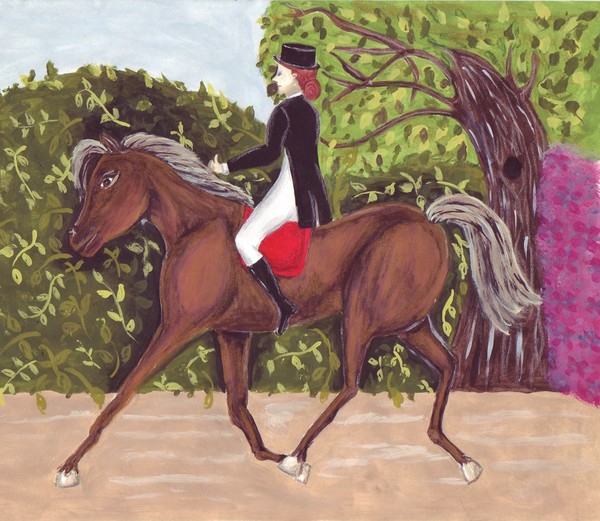 Dressage Horse Riding by Kristie Hubler