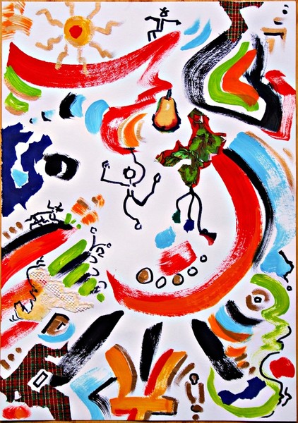 Composition XIV - fight for food