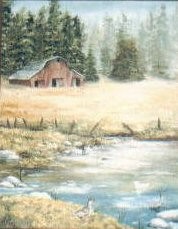 Barn and Pond
