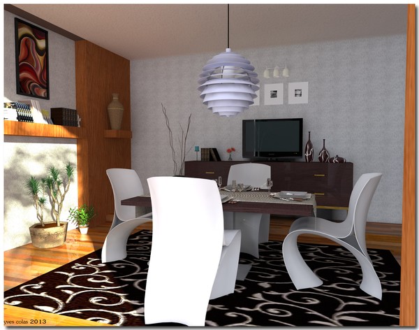 modern dining room