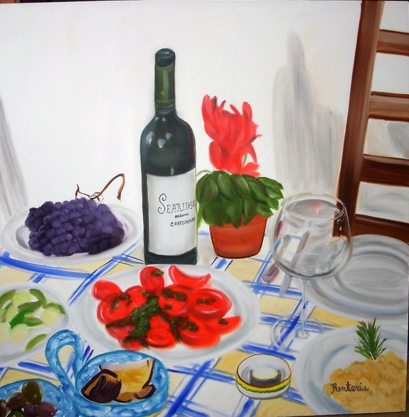 Italian dinner table