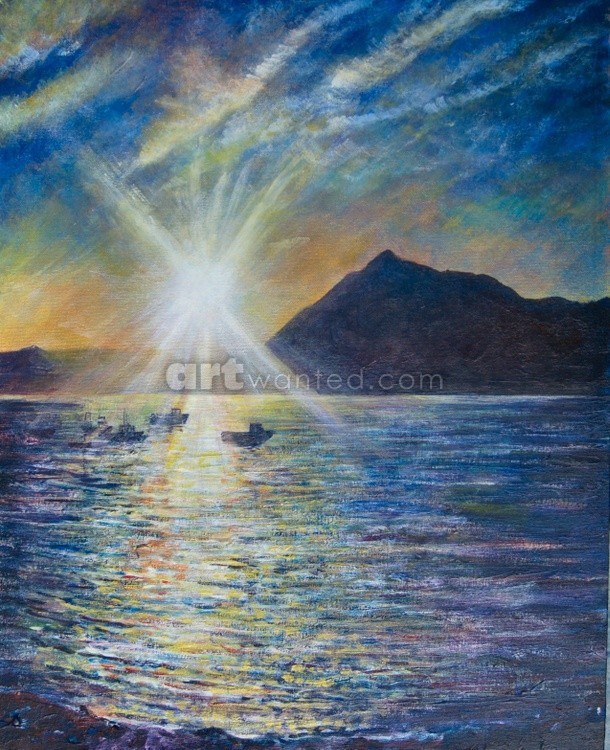 'Skye Light' by Matthew Evans Acrylic on canvas board 16x20 inches