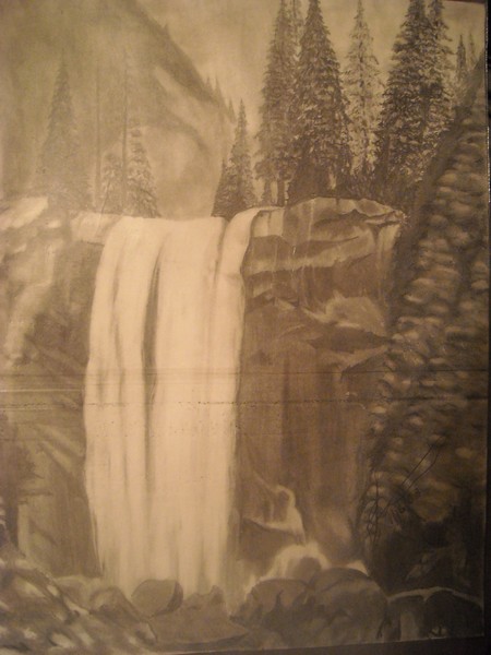 pencil waterfall