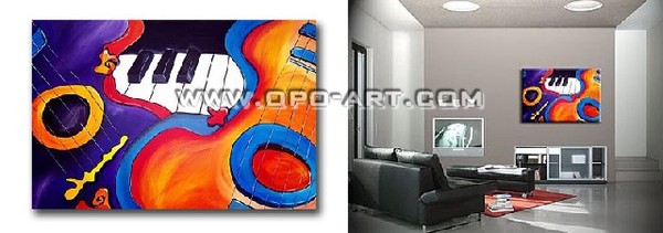 Oil paintings (ART-Musical instrument)