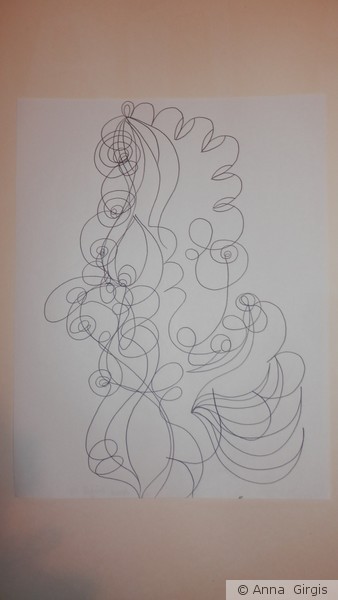 unfinished 1st layer drawing