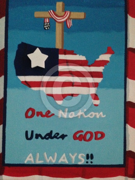 God Bless America Painting By Me