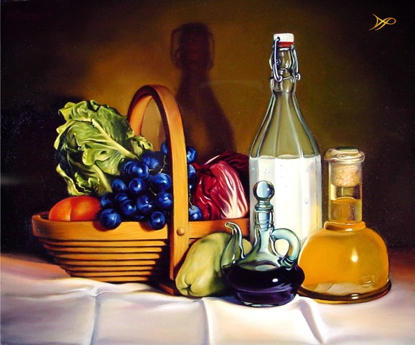STILL LIFE WITH GRAPES