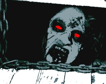 the evil dead zombie in the celler