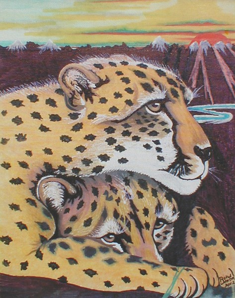 Cheeta,Mother and son